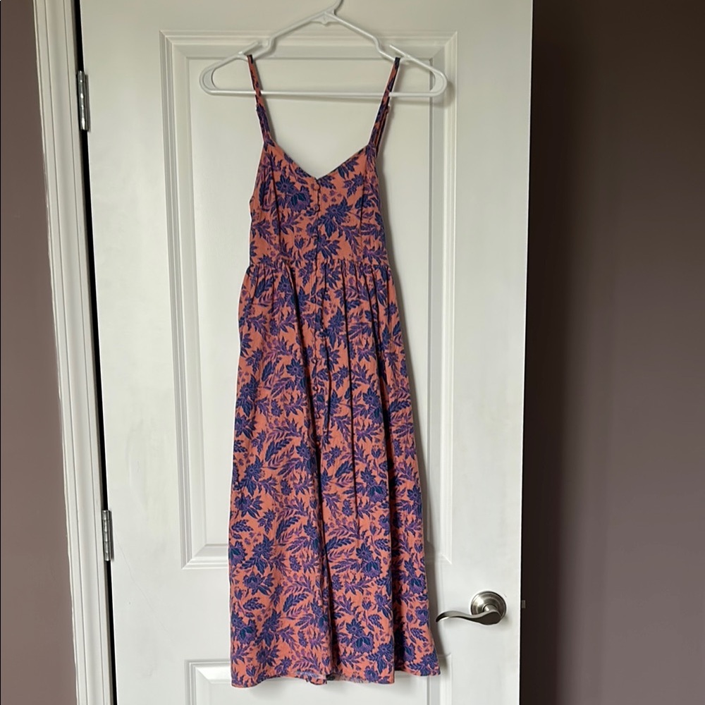 Universal Thread Pink and Blue Backless Dress